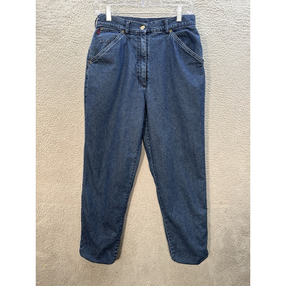 Vintage Woolrich Jeans Womens 10 Blue Denim High Rise Flannel Lined Outdoors